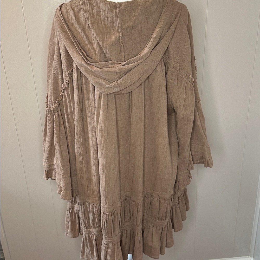 EUC Free People Soak Up the Sun Hooded Tunic Top - Picture 9 of 15